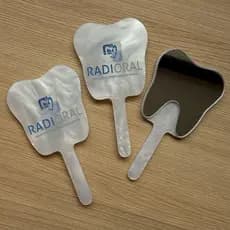 Espelho de bolsa KIT COM 10 formato DENTE  acrílico beleza maquiagem mimo presente