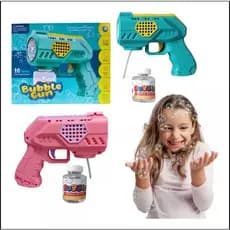 Arminha de Brinquedo Lança Bolha de Sabão Arma de Bolha Bubble Gun Máquina de bolha Infantil Menino/Menina