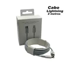 Cabo Carregador Iphone 2Metros Kaidi Cabo de Dados Tipo-C Lightning Turbo Original
