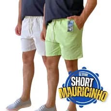 Short Mauricinho Masculino De Linho