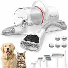 Pet Grooming Kit, Aspirador Silencioso para Pelos, 6 Ferramentas para Tosa/Superfícies Cuidados Pet em Casa - HomerunPET