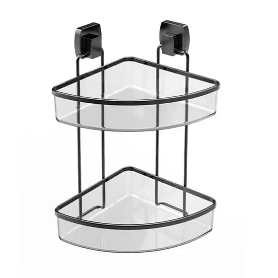 Organizador Banheiro Canto Homfel Porta Shampoo Preto