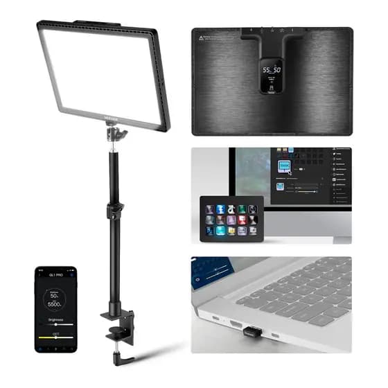 Luz de Painel Mesa Neewer Gl1 Pro para Jogo Gamer Preto