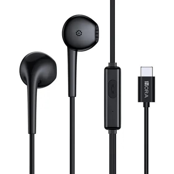 Fone Ouvido Com Fio 1Hora Aut124 Cabo 1.2M Tipo C Preto