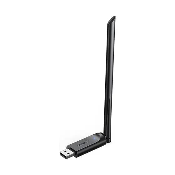 Adaptador WiFi Sem Fio Usb A Ugreen 2,4/5Ghz Dual Band Preto