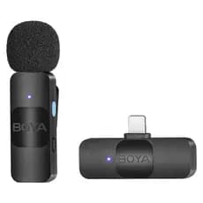 Sistema Microfone Sem Fio Boya By-v1 Apenas Iphone/Lightning Preto