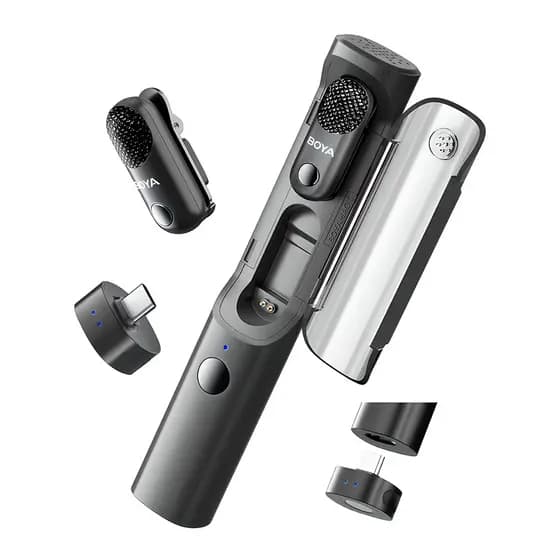 Microfone Sem Fio BOYA Magic-05 AI USB-C p/Celular Live