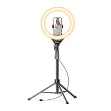 Ring Light 12'' Ubeesize Tripé LED Ajustável Profissional