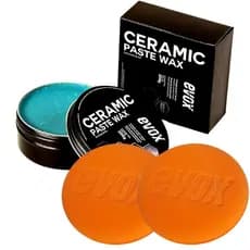 Cera de Carnaúba Hidro-repelente c/ Alta  Proteção na Pintura Automotiva Ceramic Paste Wax 200g + Aplicador de Espuma