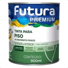 Tinta Para Piso Futura Premium 900ml  c/ Acabamento Fosco Alta Aderência Áreas Internas e Externas