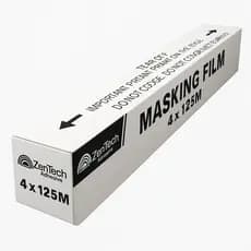 Plástico de Mascaramento para Pintura Automotiva Zentech 4m x 125m – Filme de Isolamento Profissional, Alta Resistência
