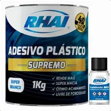 Massa Plástica Automotiva Rhai 1kg C/catalisador Branca