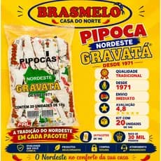 Pipoca Gravatá Fardo Original Crocante Tradicional Direto do Nordeste
