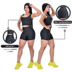 Conjunto de Academia Feminino Short e Top Supléx Para Treinos Esportes