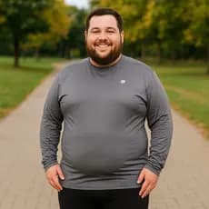 Blusa Térmica Plus Size G1 G2 G3 Moda Masculina Proteção UV Manga Longa Treino Academia