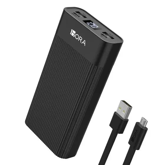 Bateria Portátil 1Hora Gar117n Power Bank 20000mAh Preta