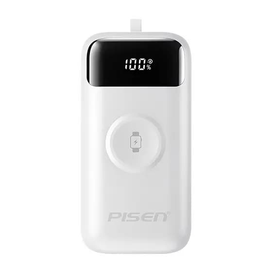 Power Bank Bateria Portátil Pisen 3-in-1 10000mAh Branca