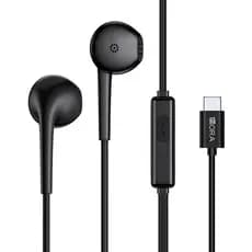 Fone Ouvido Com Fio 1Hora Aut124 Cabo 1.2M Tipo C Preto