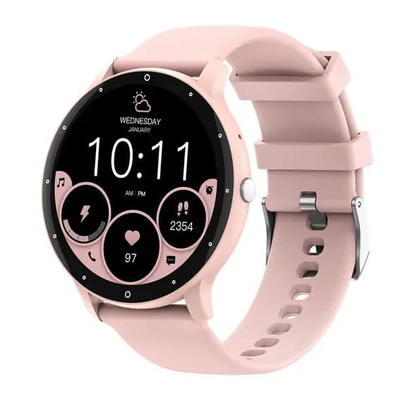 Smartwatch Zwear Zl02d Bt 4.0 Android Ios Tela 1.3 pol. Rosa