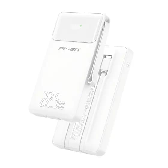 Power Bank Bateria Portátil Pisen 2in1 10000mAh Branca