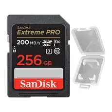 Cartão de Memória Sandisk 256gb Extreme Pro Cartão Sd 200Mbs