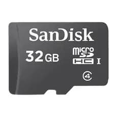 Cartão de Memória Sandisk 32gb Micro Sd Classe C4 Preto