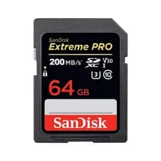 Cartão de Memória Sdxc Sandisk 64gb Extreme Pro V30 200Mbs