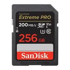 Cartão de Memória Sandisk 256gb Extreme Pro Cartão Sd 200Mbs