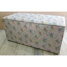 BÁU  PUFF SAPATEIRA GRANDE  90 X 40 X 40 COMPRIMENTO  BRINQUEDOS SAPATOS ROUPAS