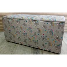Puff Baú organizador grande 90cm banco decorativo multiuso resistente