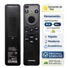 Controle Remoto Comandos de Voz Smart TV Samsung Original BN59-01432B SolarCell