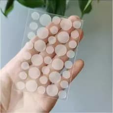 kit 40/80/120 Adesivo Seca Espinha, Anti-acne, Transparente Invisível Dia/Noite Secativo