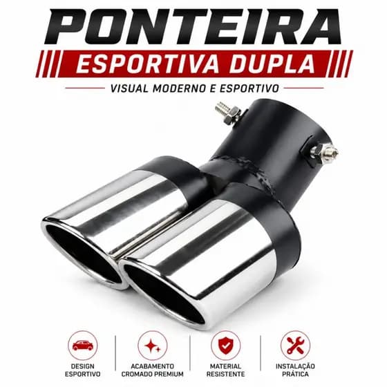 Tubo traseiro Universal para carro, tubo de escape para garganta traseira, silenciador  de aço inoxidável