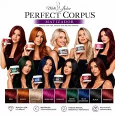 Máscara Matizadora Tonalizante Sem Amônia Perfect Corpus - Resultado100% Natural 300g