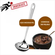Concha de Feijão Caldos Cremes Molhos Sopas Casa Restaurante Aço Inoxidável 23CM