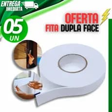 KIT 08 Unidade Fita Adesiva Dupla Face Com Fixação Segura 4mx1.7cmx1.5mm Multiuso Variáveis