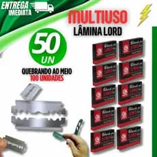 50 Unidades  Lâmina  Barbear LORD PLATINUM Profissional Gillete Barbeiros Variáveis Utilidades