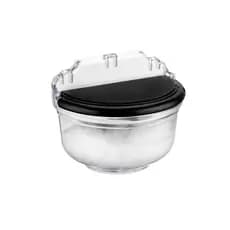 Saleiro de Cristal Acrílico Com Tampa Cozinha