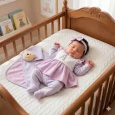 Saída de Maternidade Bebê Personalizado Menina Bordado Luxo c/ Manta Naninha Vestido Kit 5 Peças