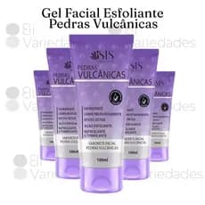KIT 6 GEL FACIAL ESFOLIANTE PEDRAS VULCÂNICAS ISIS MAKE UP