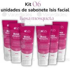 Kit 6 Sabonetes Rosa Mosqueta Isis Rezende