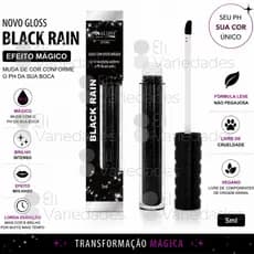 Gloss Labial Black Rain Max Love Que Muda De Cor Conforme O pH Brilho Intenso Matte