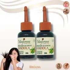 Kit 2 Oleo Reparador De Pontas Mandioca Cheiroso 30ml Maycrene