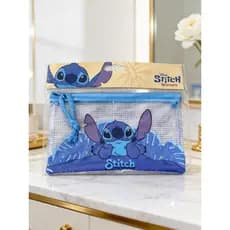 Necessaire impermeável com fechamento por zíper Stitch e Princesas - Taimes P