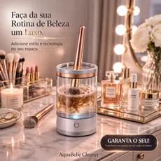 Limpador Lavador De Pincéis Maquiagem Automático Elétrico USB - Higiene Profissional