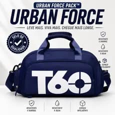 Azul Marinho - Bolsa - T-6  Esportiva Multifuncional 2 em 1 para Academia e Viagem Alta Durabi