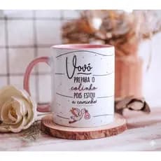 Caneca Personalizada Prepara o Colinho Gravidez Surpresa Vovó Vovó Papai Titia Titio