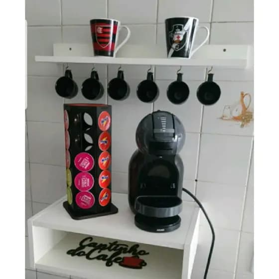 Kit Cantinho Do Café Nicho Mais Prateleira 50cm