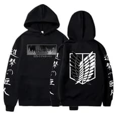 Blusa Moletom Attack On Titan Levi Asas da Liberdade Mangá