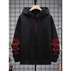 Blusa Moletom Canguru Masculino Dragão Vermelho Chines